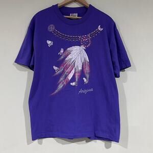 Vintage Native American Feather Arizona Tee Shirt